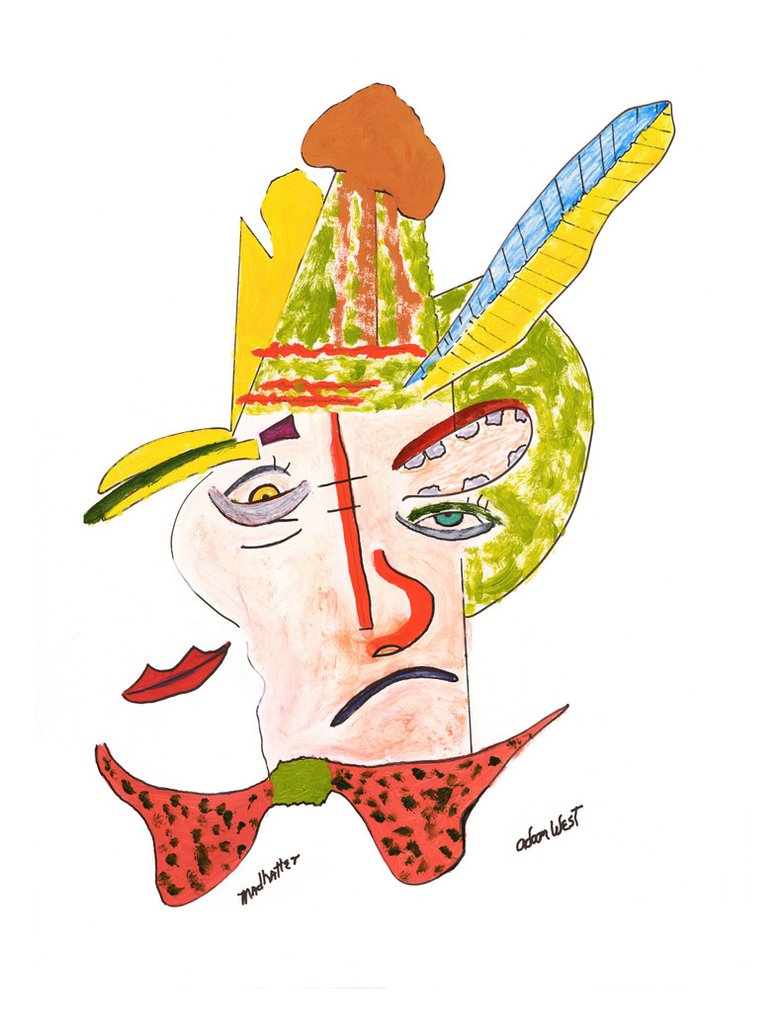 original mad hatter drawing