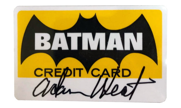 Batman Credit Card | Signed by Adam West