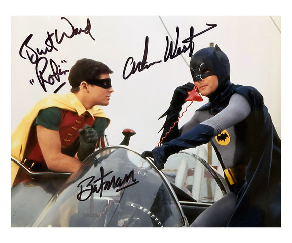 Batman & Robin on Phone | Double Autograph